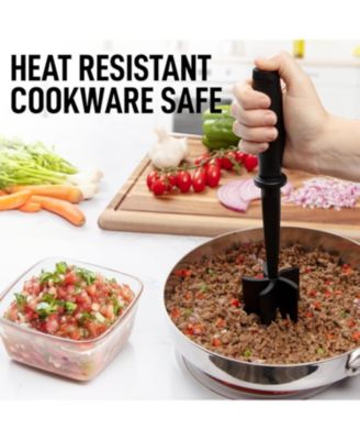 Stainless Steel Meat Chopper – Ground Beef & Hamburger Smasher Too