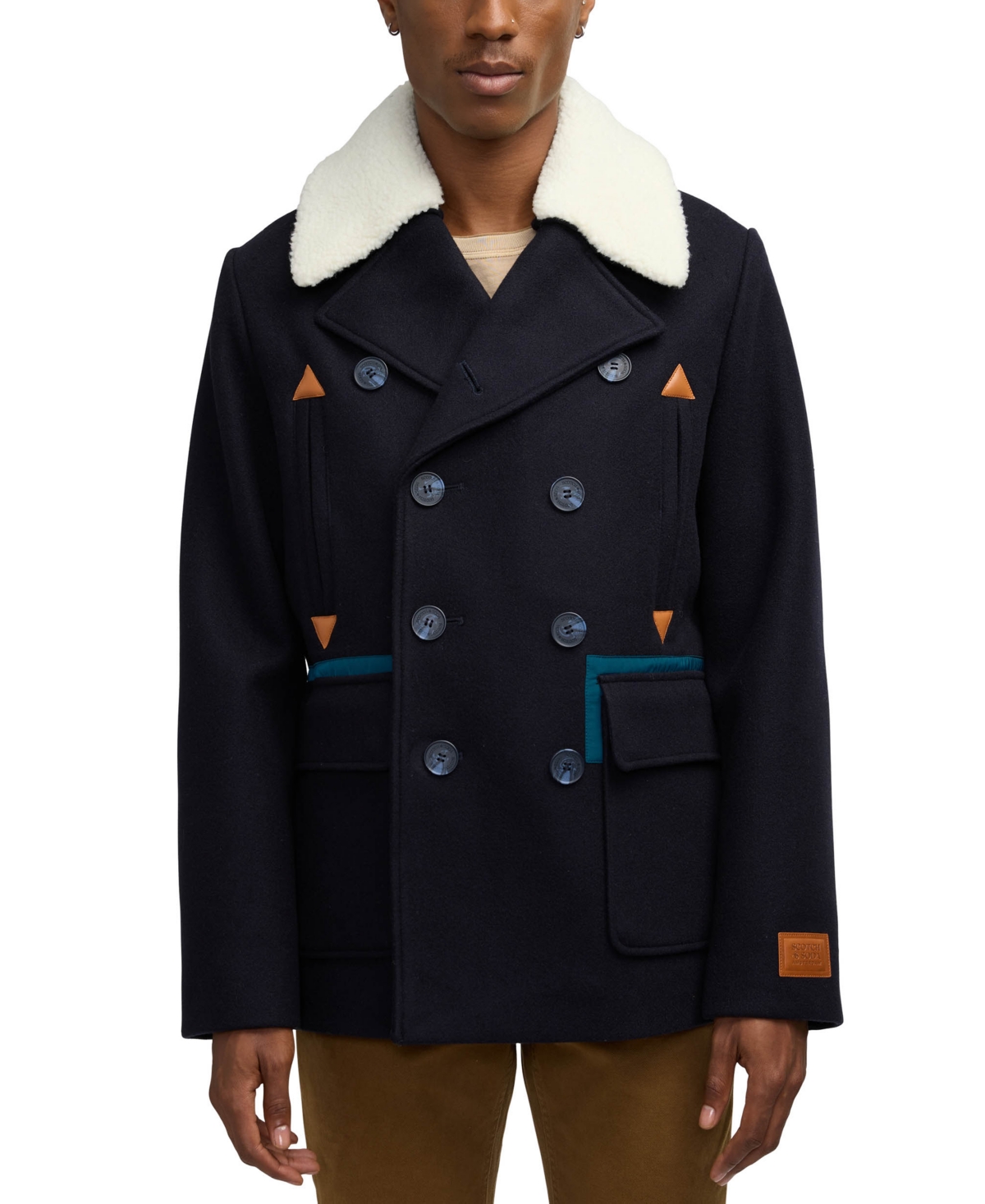Scotch and soda peacoat top