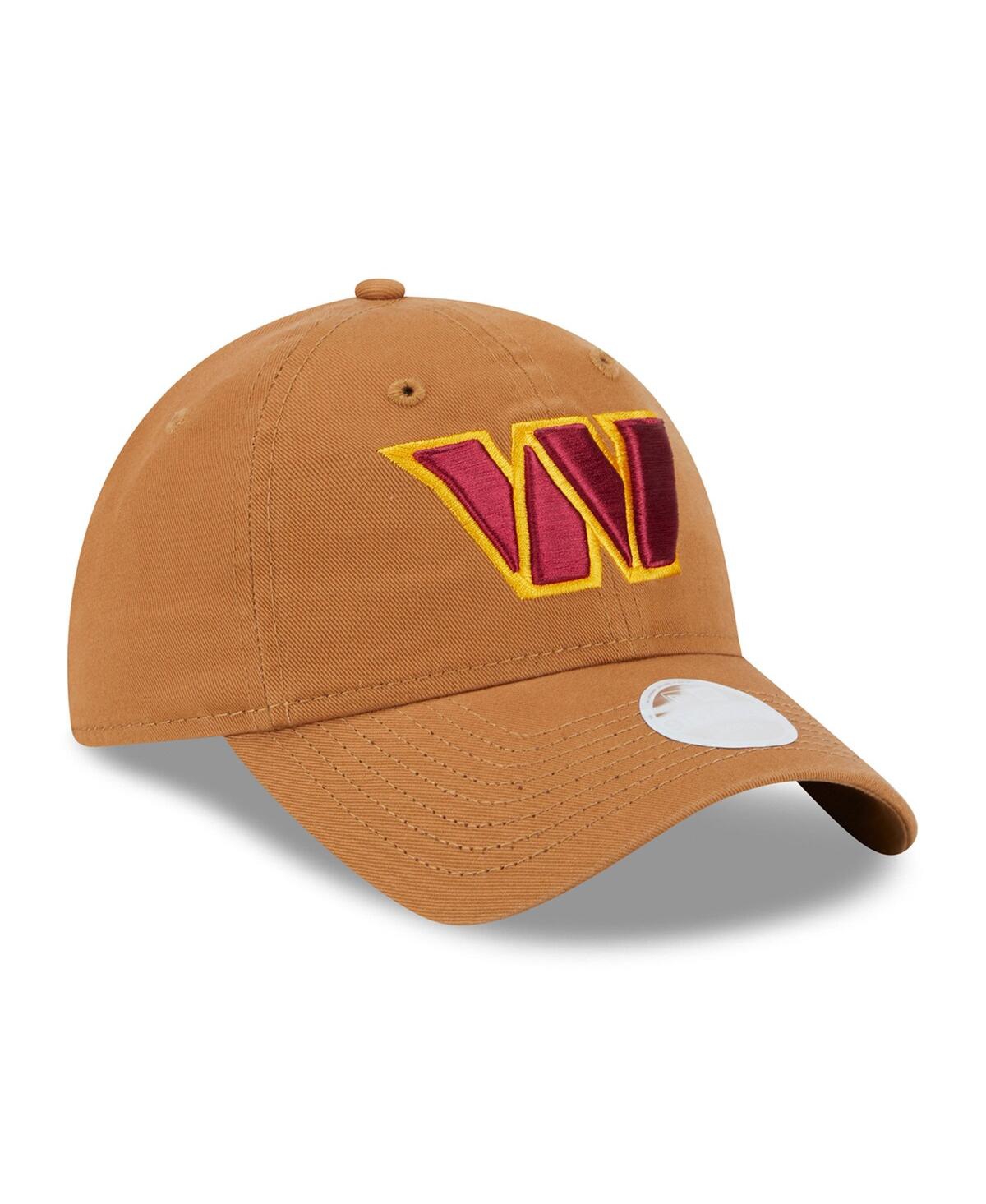 New Era Women'sWashington Commanders Main Core Classic 2.0 9TWENTY Adjustable Hat - Brown