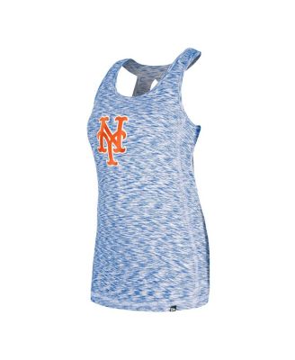 Women's Royal New York Mets Space Dye Keyhole Back Tank Top