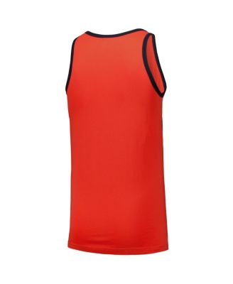 Men's Orange Houston Astros Jersey Ringer Tank Top