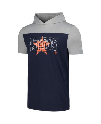 Men's Navy Houston Astros Active Brushed Hoodie T-Shirt