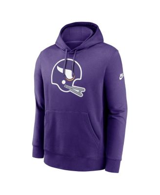 Men's Purple Minnesota Vikings Rewind Club Logo Pullover Hoodie