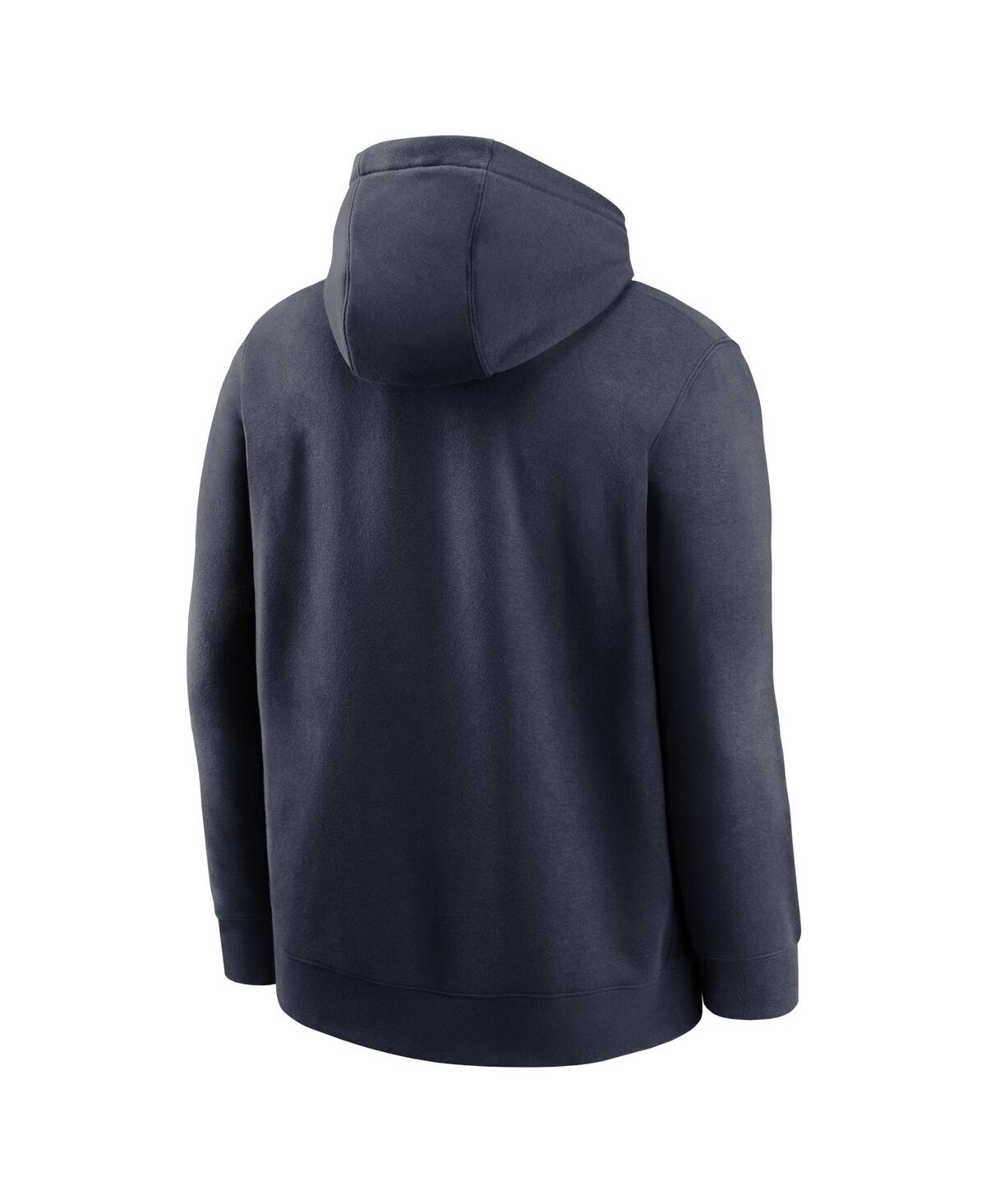 Nike Men'sChicago Bears Club Logo Pullover Hoodie - Navy