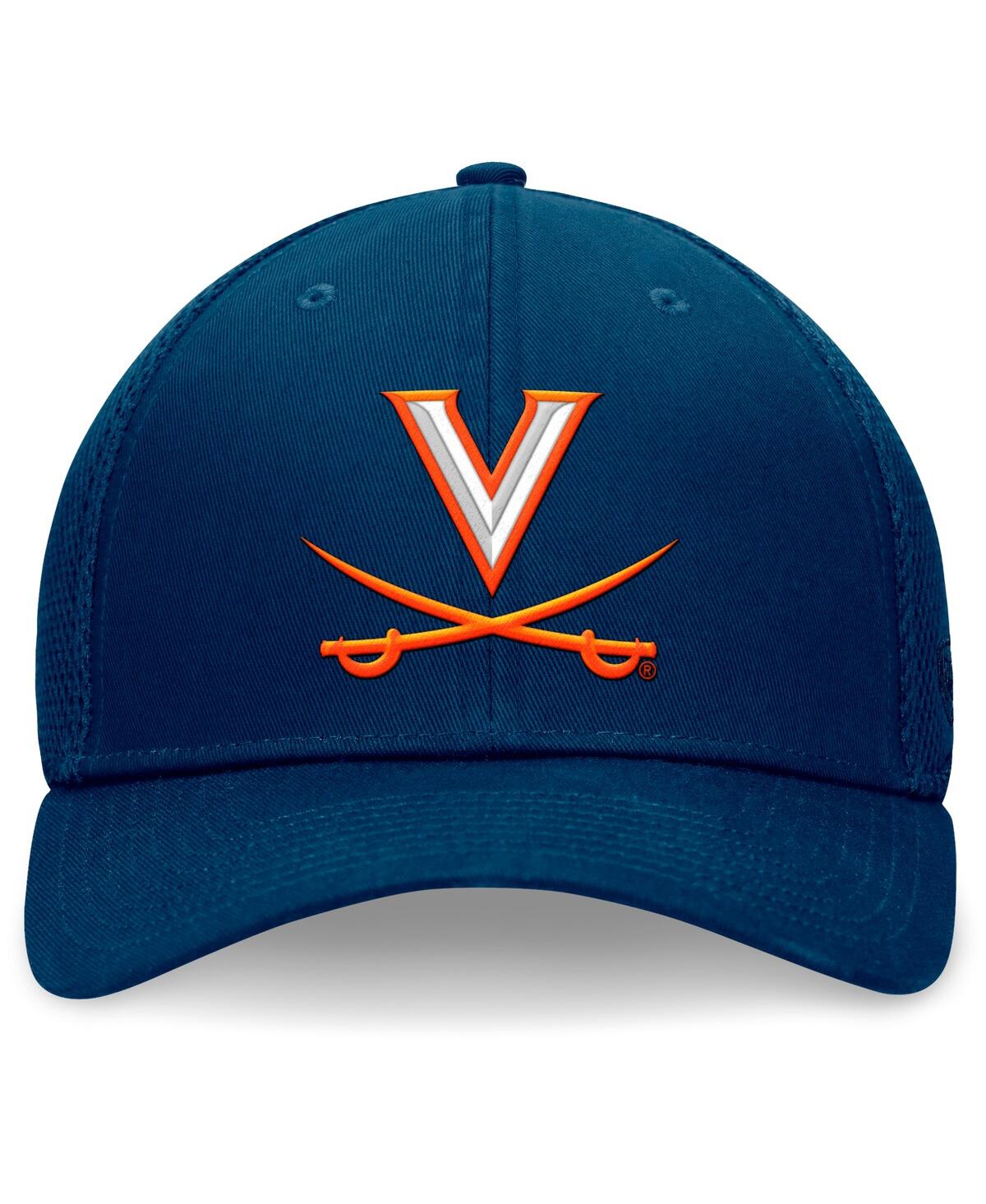 Top Of The World Men's Navy Virginia Cavaliers Spacer Flex Hat In Navy