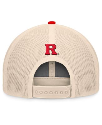 Men's Scarlet/Natural Rutgers Scarlet Knights Bennett Trucker&nbsp;Adjustable Hat