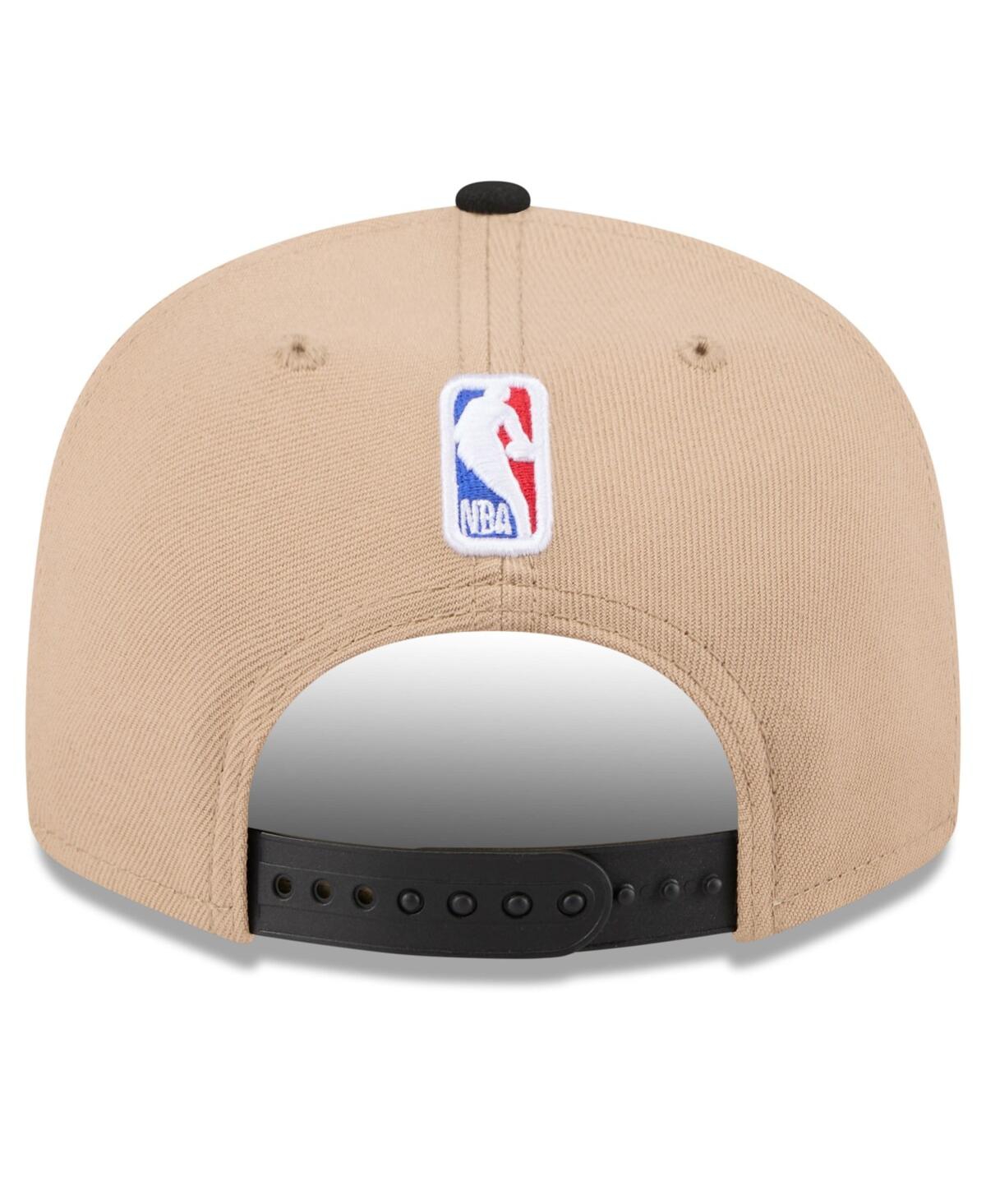 New Era Big Boys And Girls Tan/black Miami Heat 2024 Nba Draft 9fifty Snapback Hat In Tan,black