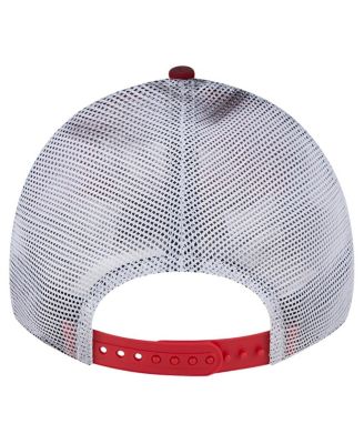 Men's Red Washington Nationals Team Slick Trucker 9TWENTY Adjustable Hat