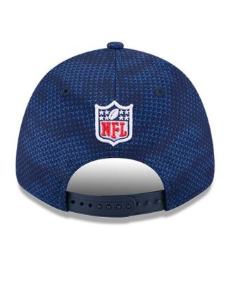 Men's Navy Dallas Cowboys 2024 Sideline 9FORTY Stretch-Snap Hat