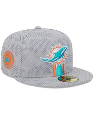 Men's Gray Miami Dolphins 2024 Sideline 59FIFTY Fitted Hat