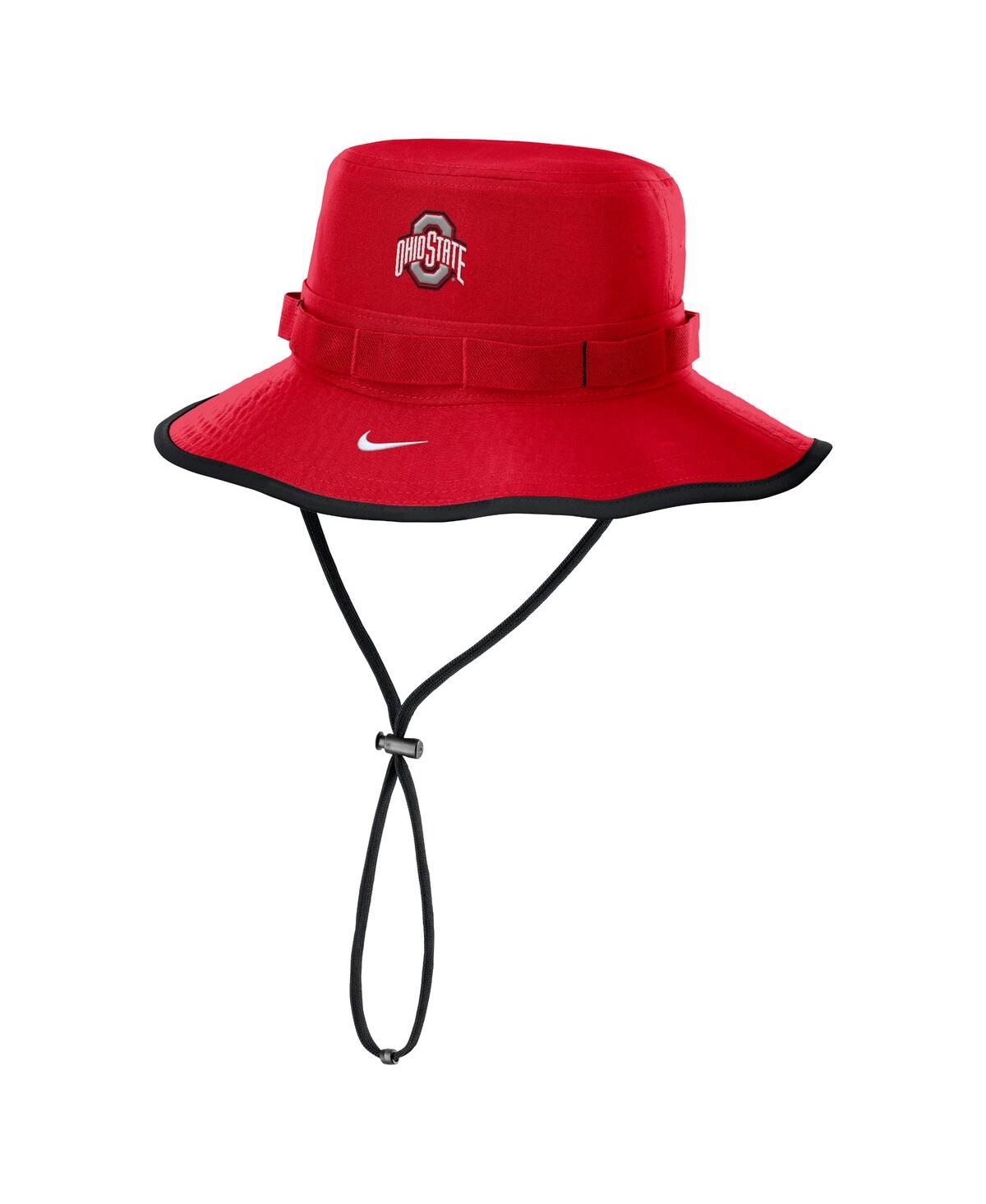 Nike Men's Scarlet Ohio State Buckeyes 2024/25 On-field Apex Performance Boonie Bucket Hat In Scarlet