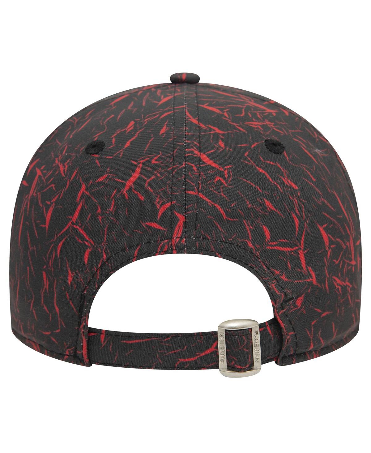 NEW ERA MEN'S BLACK AC MILAN CRINKLE 9FORTY ADJUSTABLE HAT 
