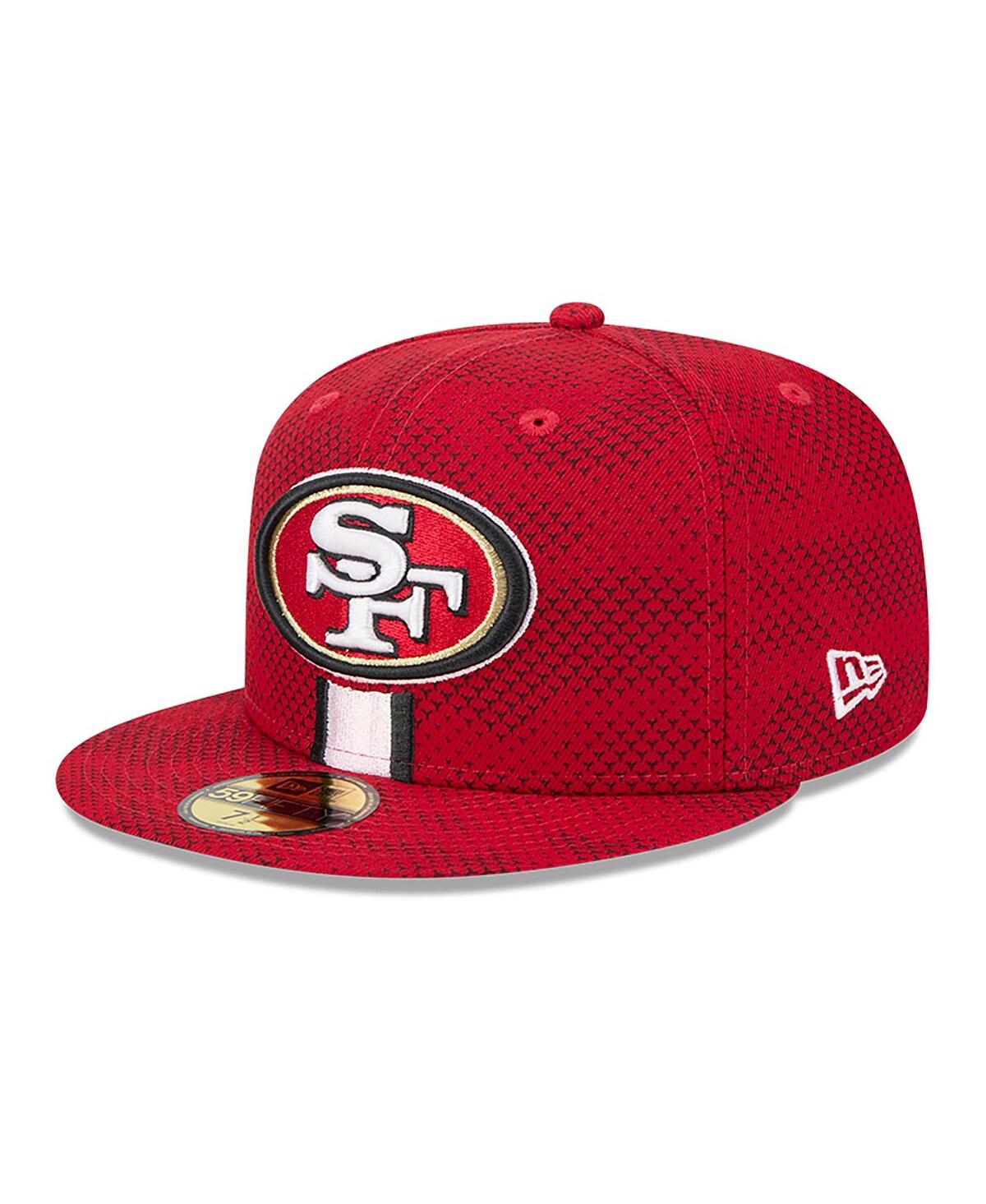 New Era Men'sSan Francisco 49ers 2024 Sideline 59FIFTY Fitted Hat - Scarlet