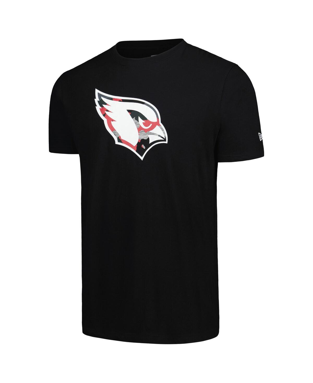 NEW ERA MEN'S BLACK ARIZONA CARDINALS CAMO LOGO T-SHIRT 