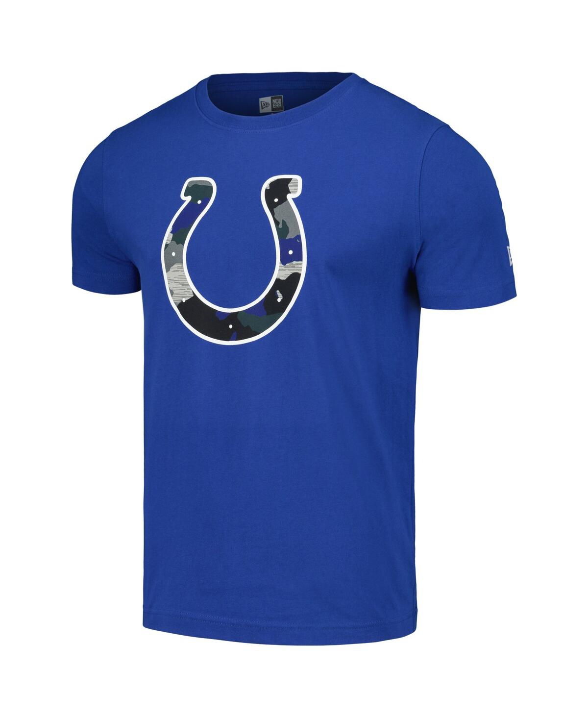 NEW ERA MEN'S ROYAL INDIANAPOLIS COLTS CAMO LOGO T-SHIRT 