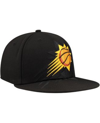 Men's Black Phoenix Suns Blackout Shadow Logo 59FIFTY Fitted Hat