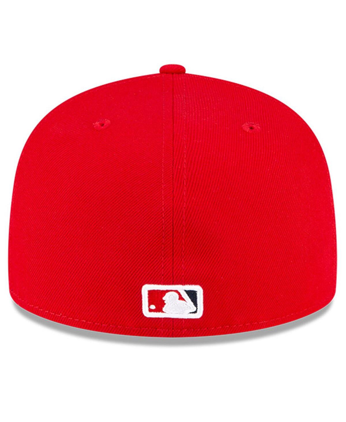 New Era Men'sLos Angeles Angels National Baseball Hall of Fame 59FIFTY Fitted Hat - Red