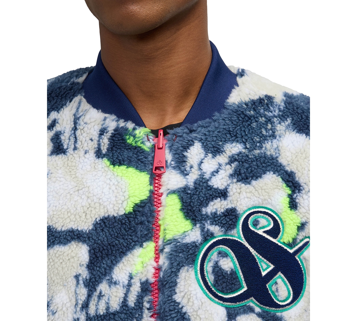 Scotch & Soda Men's Reversible Bomber Jacket In Dark Grape