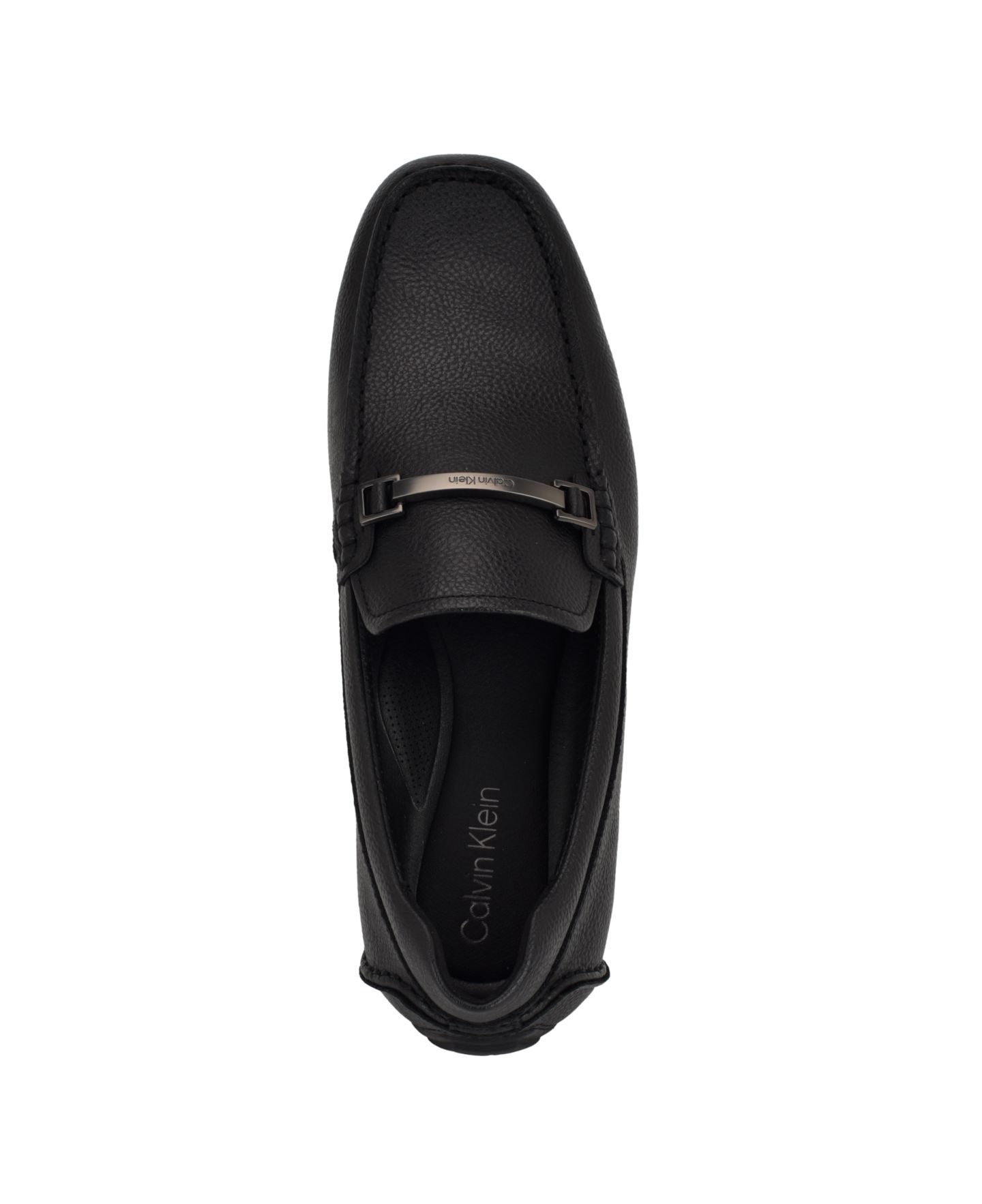 Мужские туфли Calvin Klein Otilis Casual Slip-On, цвет: Чёрный кожаный — фото 4