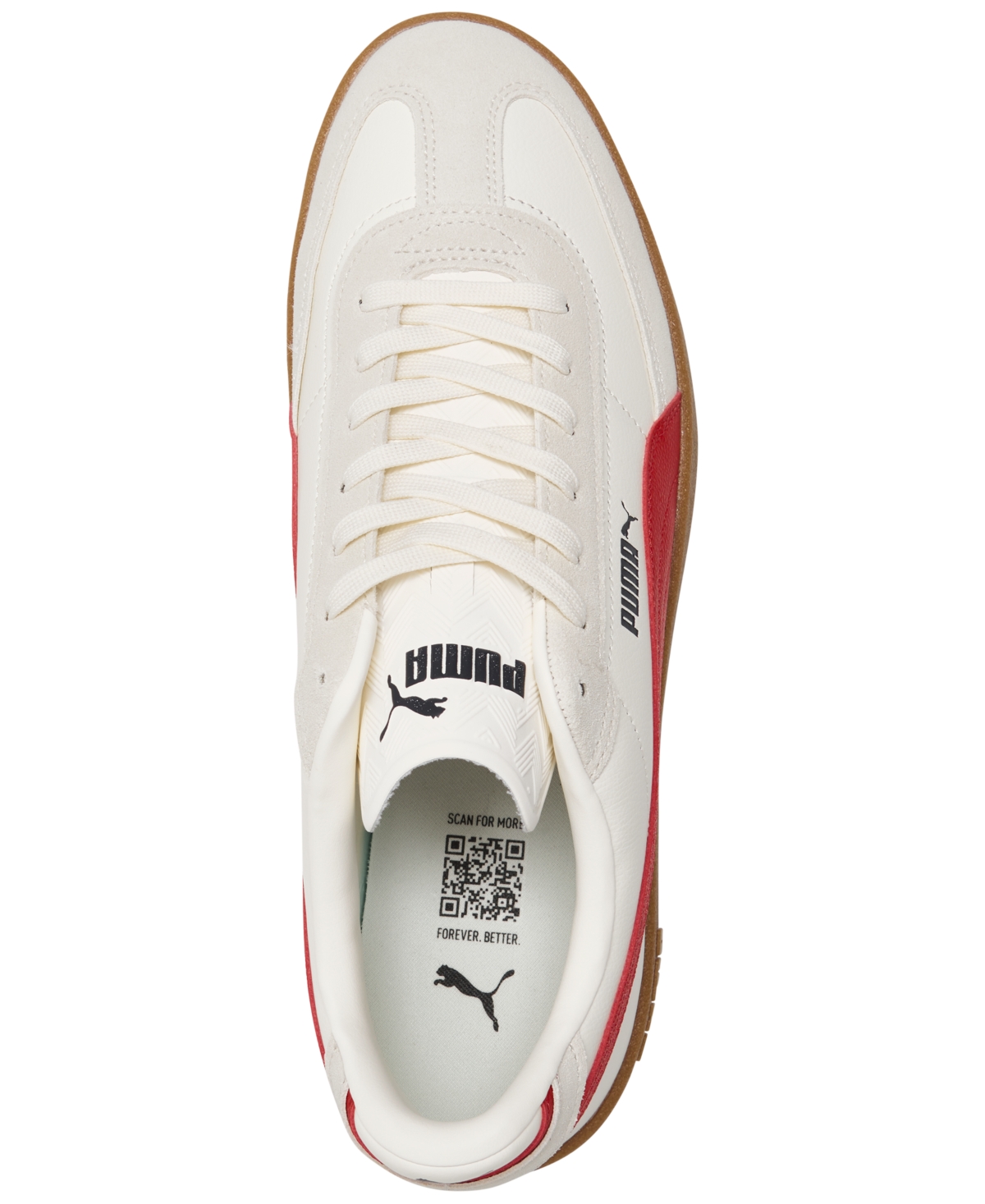 Puma Men's Club Ii Era Apres Casual Sneakers from Finish Line -Red/Gum