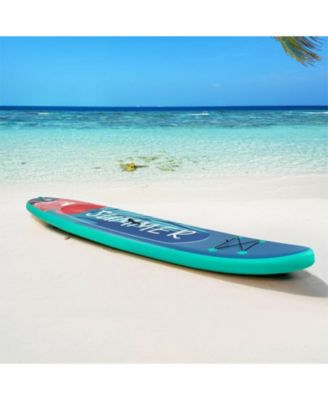 10 Feet Inflatable Stand Up Paddle Board with Backpack Leash Aluminum Paddle-L