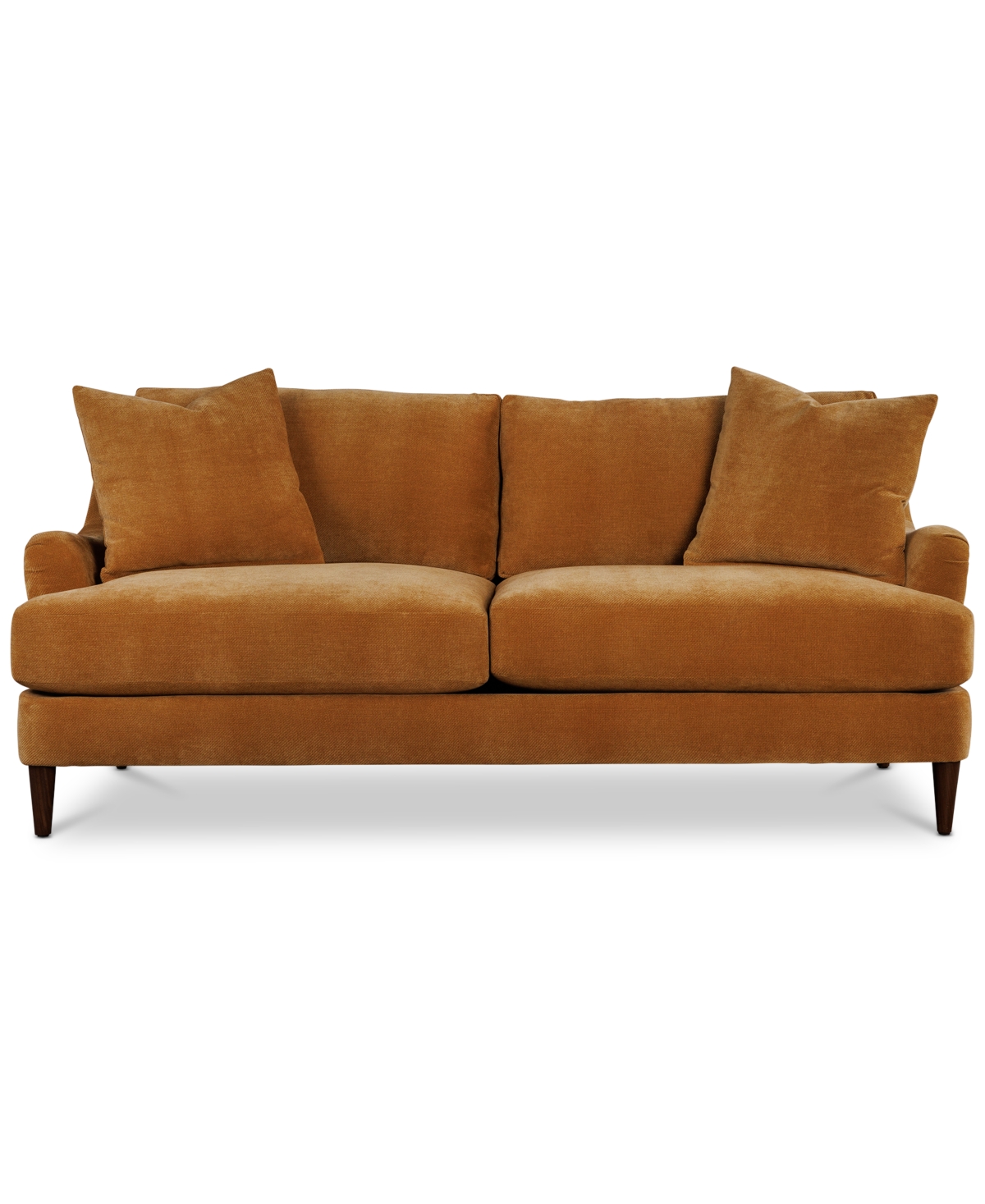 Macy's Leidie 81" Fabric Sofa, Created For  In Ginger