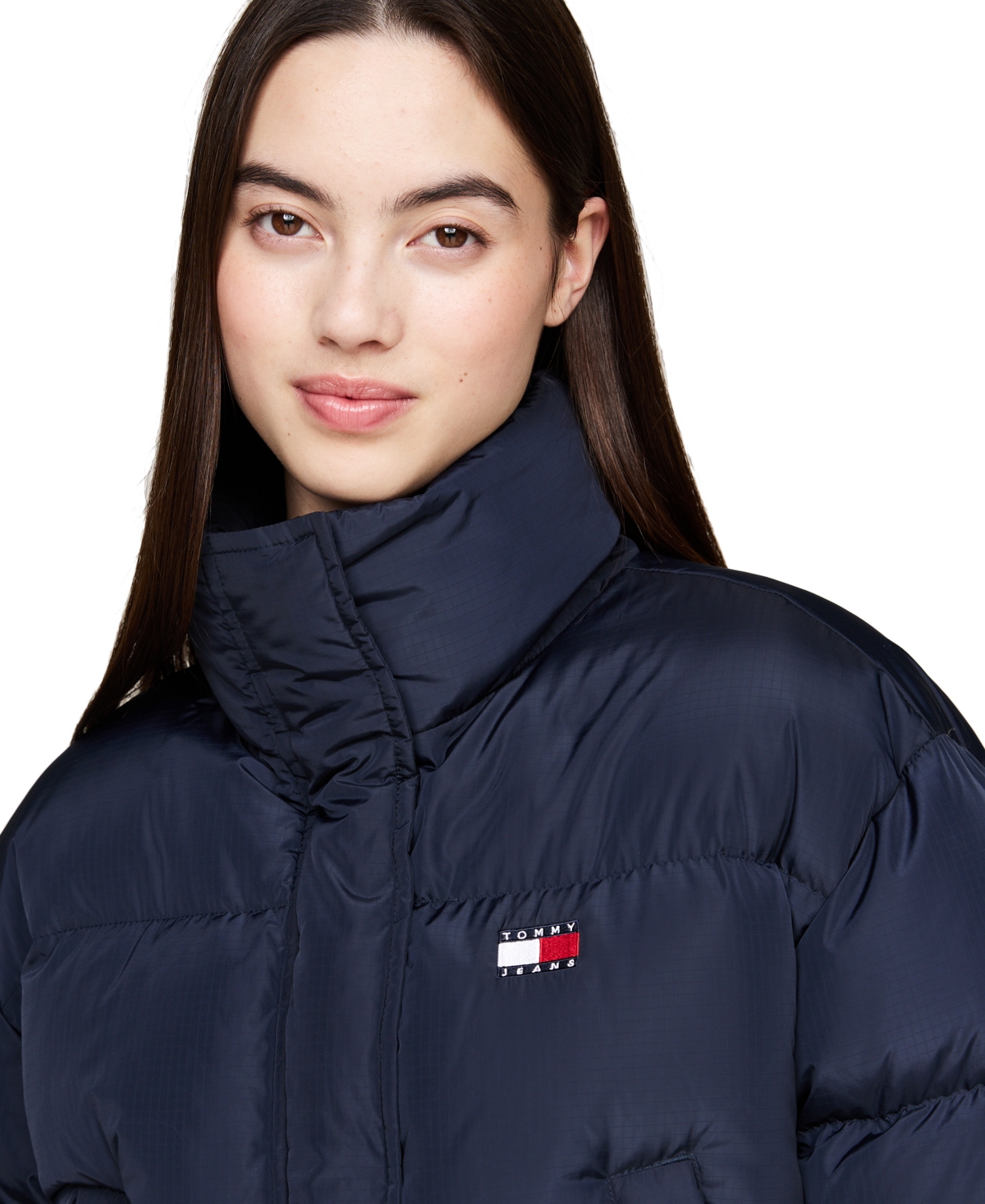 Tommy Jeans Women's Alaska Logo Flag Puffer Coat