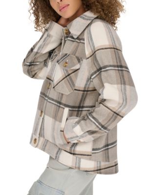 Women's Wool Blend Shirt Jacket