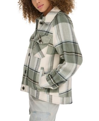 Women's Wool Blend Shirt Jacket