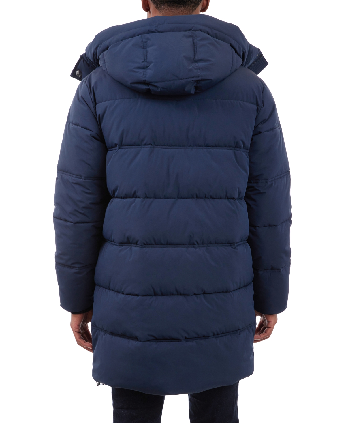 Michael Kors Men's Heavyweight Hooded Long Puffer Coat