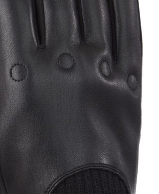 Men's Artificial Leather Driver Touchscreen Gloves