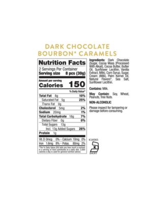 Dark Chocolate Bourbon Caramels, 3 Piece