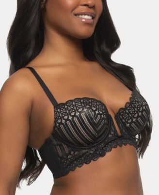 Women's Siren Lace Demi U-Wire Longline Bra