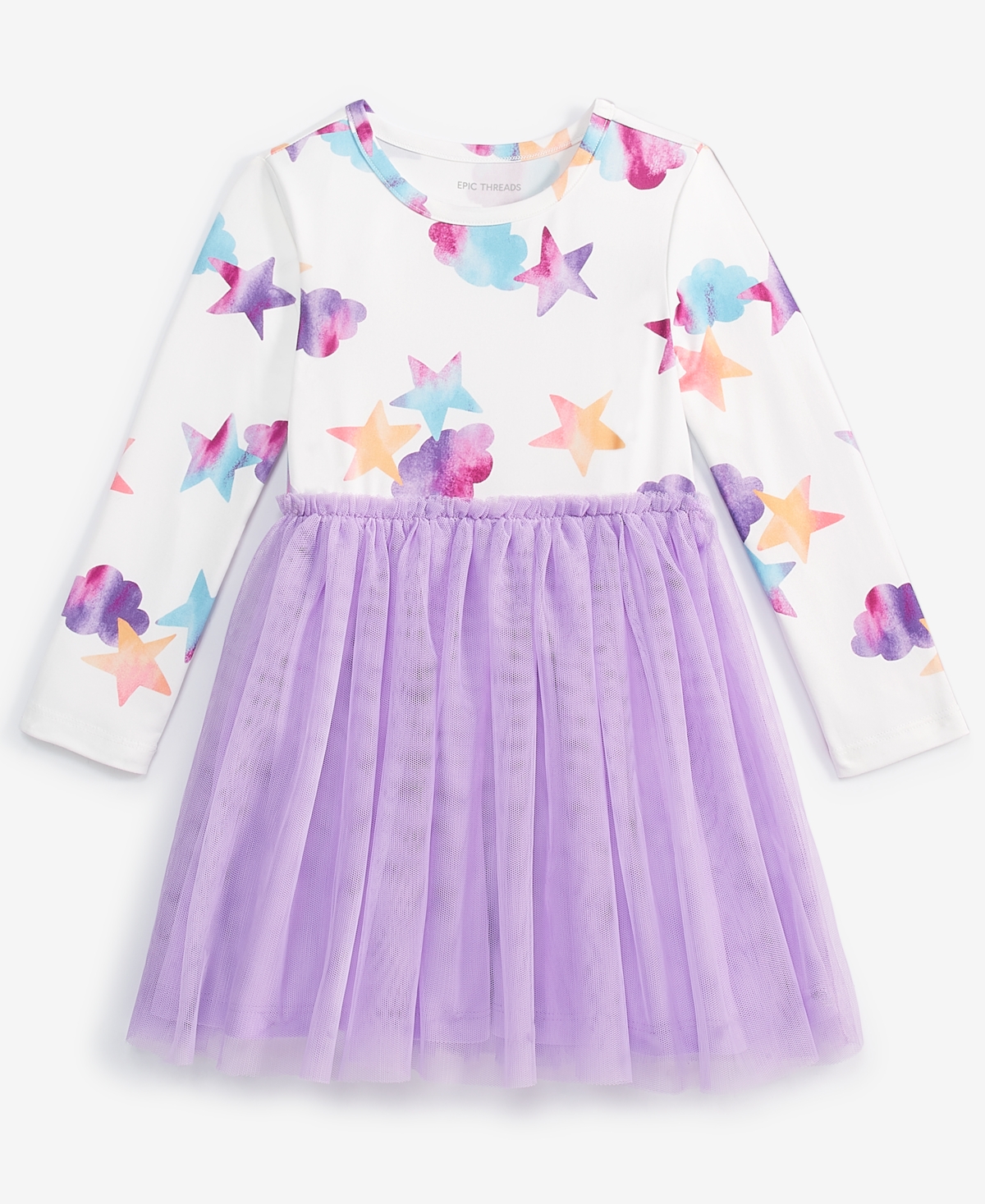 Epic Threads Toddler Girls Watercolor Tutu Dress, Exclusively At Macy's In Angel Whit