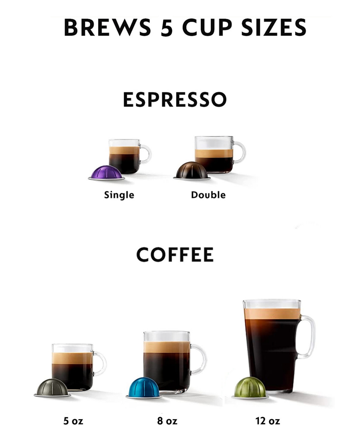 Nespresso Limited-Edition Vertuo Pop+ Deluxe Coffee and Espresso Maker by Breville -gold