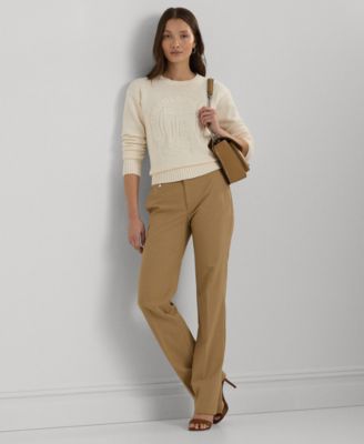 Petite Straight-Leg Pants