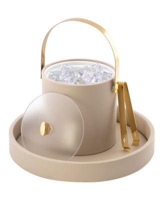 Arc Ice Bucket and Ice Tong, 3 Quart