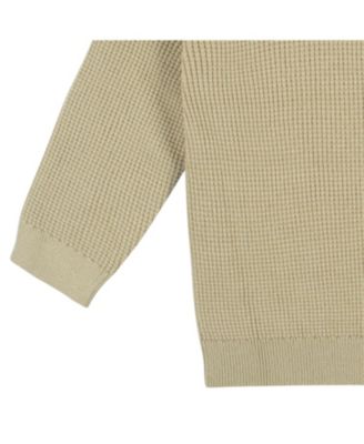 Toddler Boys Hooded Sweater Top and Pant Knit Set