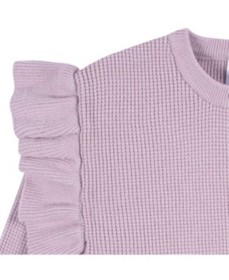Toddler Girls Ruffled Sweater and Pant Knit Set
