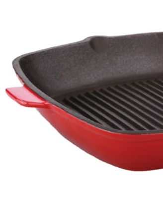 Cast Iron Grill Pan with Slotted Steak Press – Neo Collection, 11", 2-Piece Set