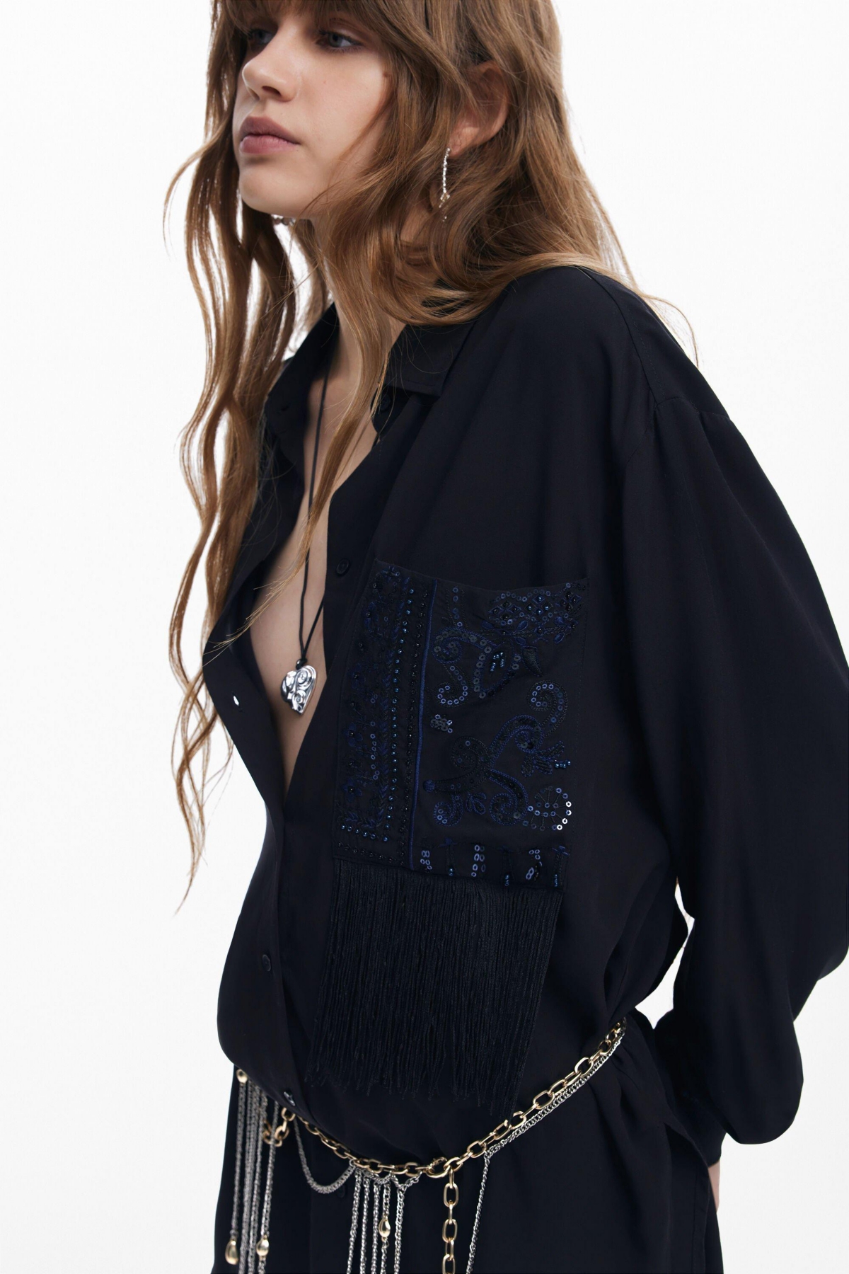 Desigual Women's Shirt with pocket detail