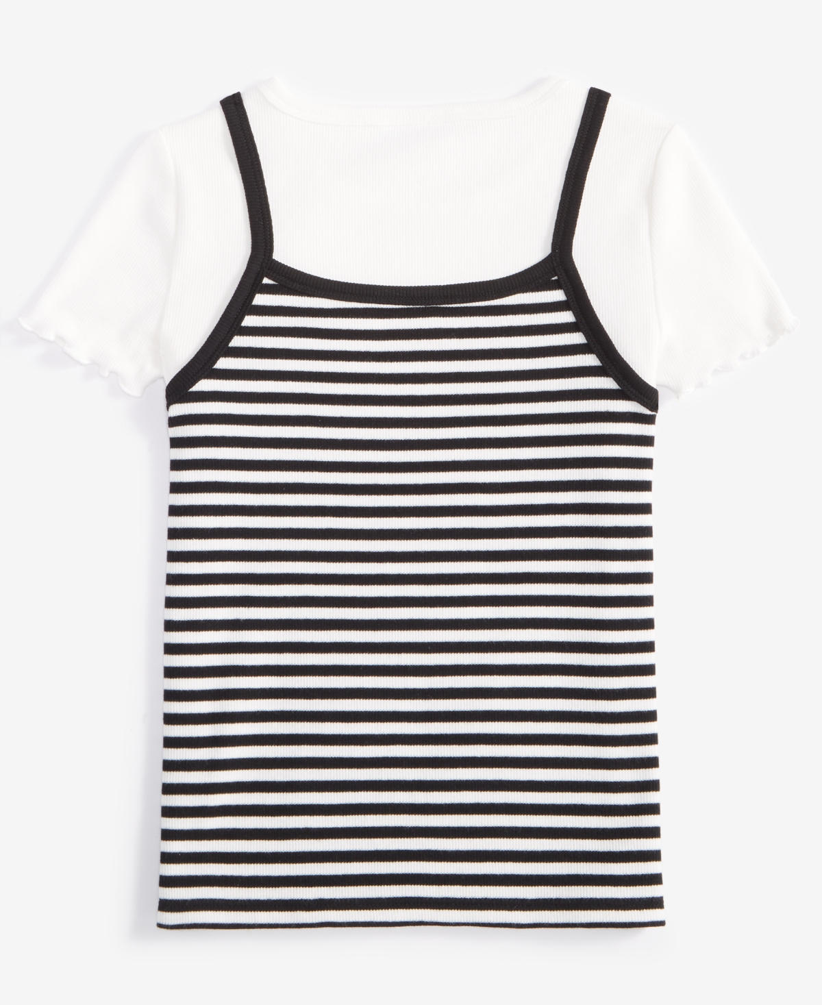 Epic Threads Little & Big Girls Striped Layered-Look Camisole T-Shirt, Exclusively at Macy's