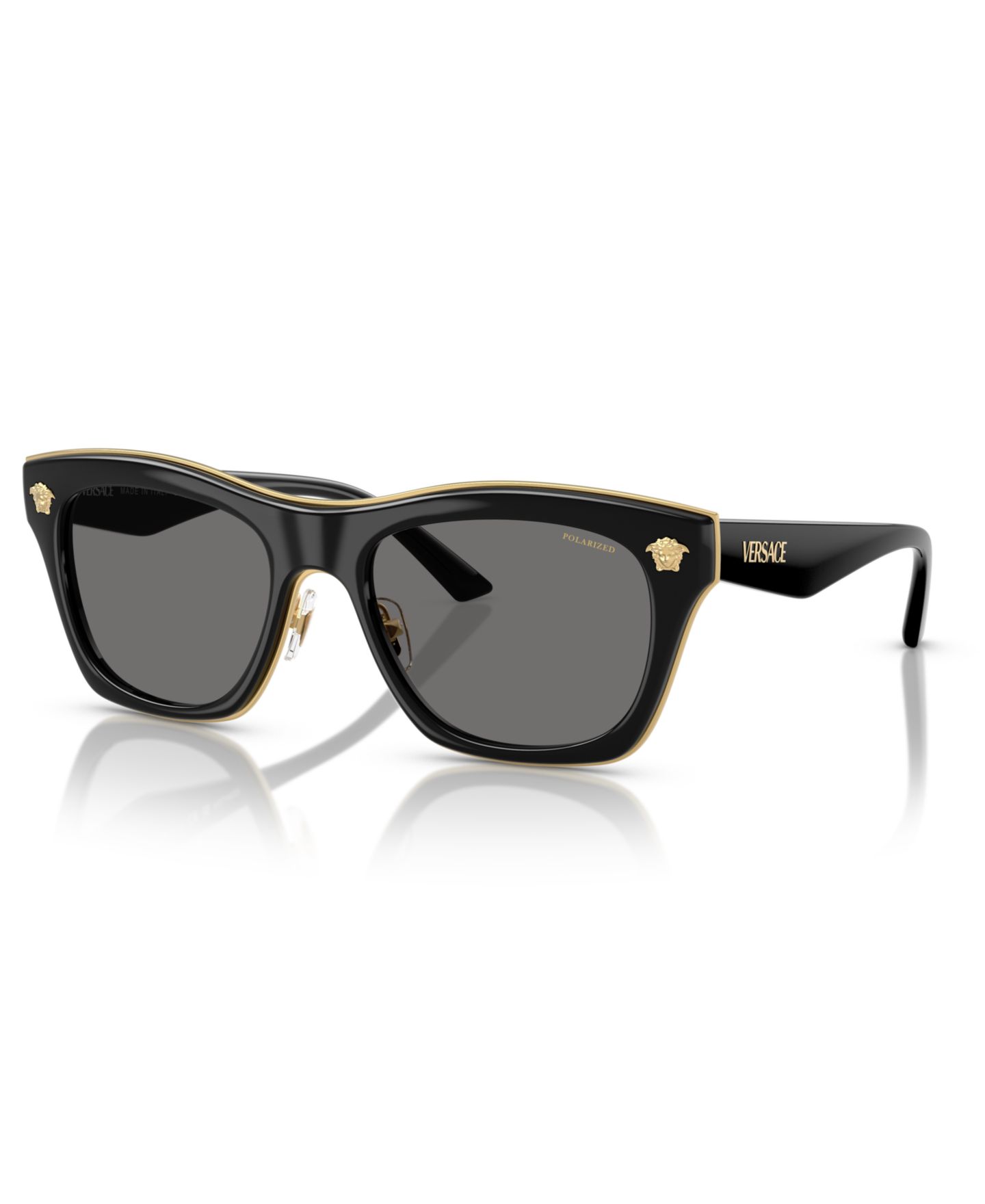 Солнцезащитные очки Versace Unisex Polarized Sunglasses VE2272, цвет: Чёрный — фото 1