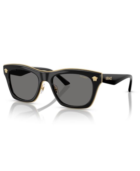 Солнцезащитные очки Versace Unisex Polarized Sunglasses VE2272, цвет: Чёрный