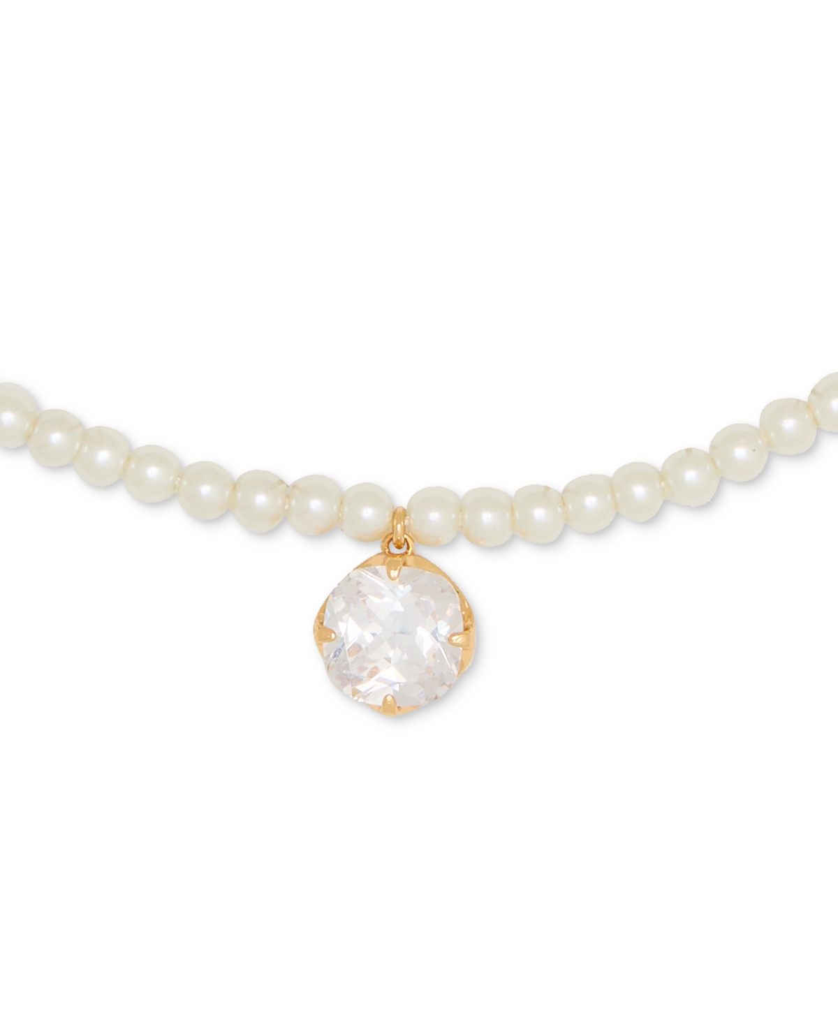 kate spade new york Gold-Tone Pop of Joy Green Stone Pendant Necklace, 16