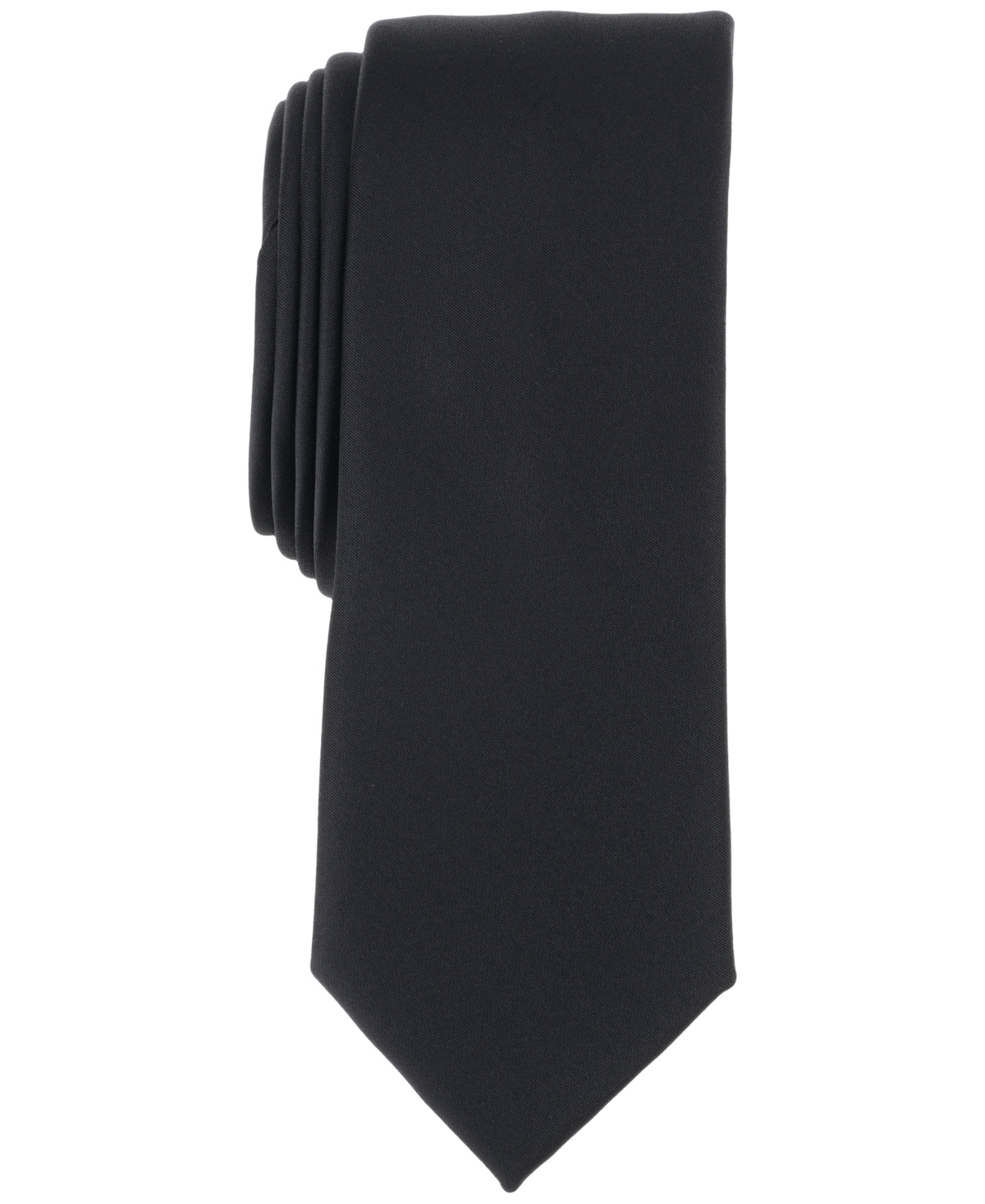 Bar Iii Men's Logan Solid Tie, Created For Macy's In Dark Charcoal