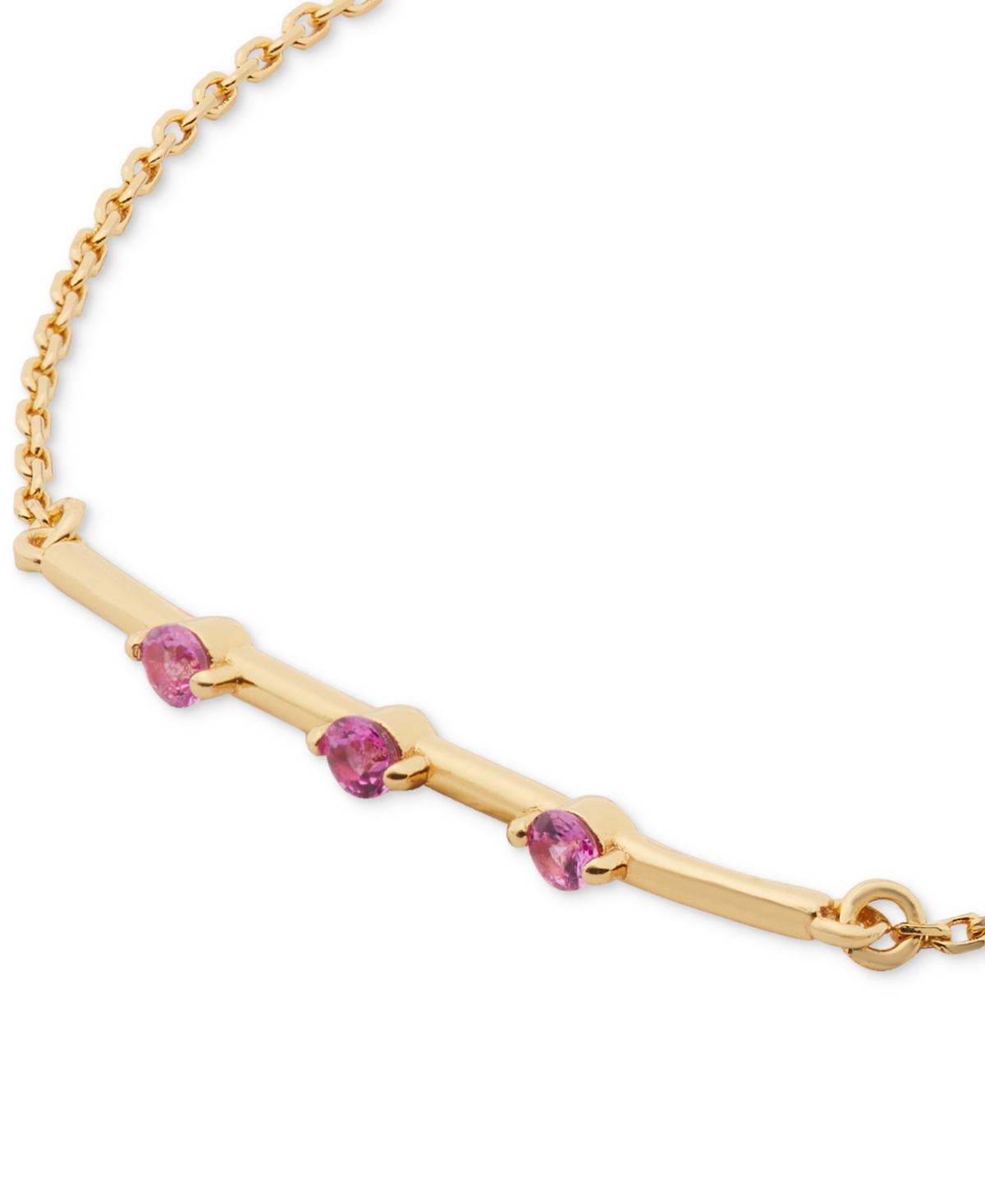 kate spade new york Gold-Tone Hint of Shimmer Pendant Bracelet