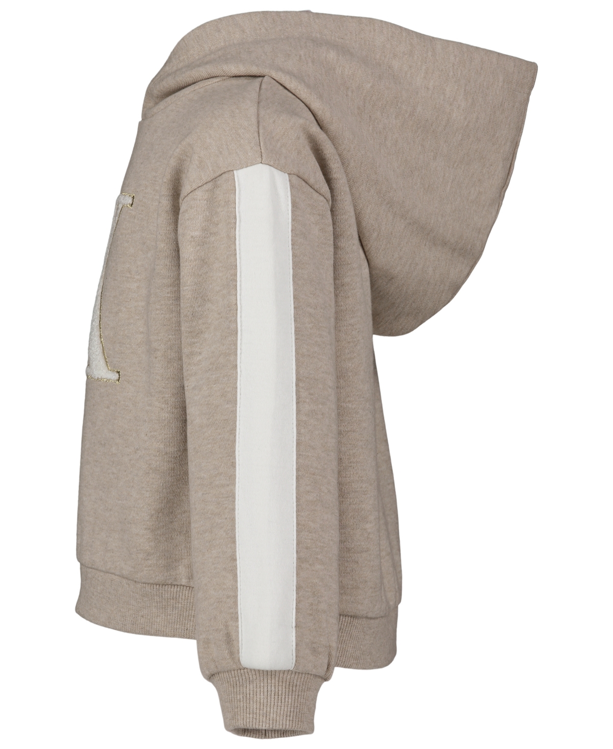 Calvin Klein Toddler and Little Girls Side-Striped Signature Fleece Hoodie, 2-Piece Set