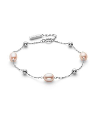 by the Sea Cultivated Pearl Silver Tone Bracelet