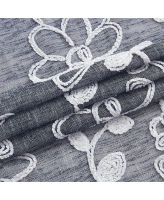 Rita Linen Look 76" W x 96" L Grommet Window Panel Set